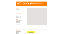 Desktop Screenshot of barrycohenmd.com